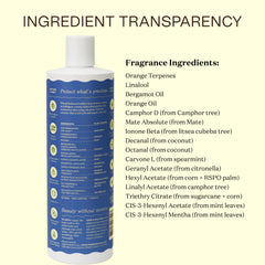 Ingreendients california-made bottle reflects small-batch care