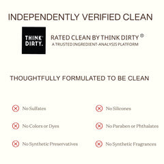 Ingreendients rich creamy lather bottle delivers comfortable post-shower skin