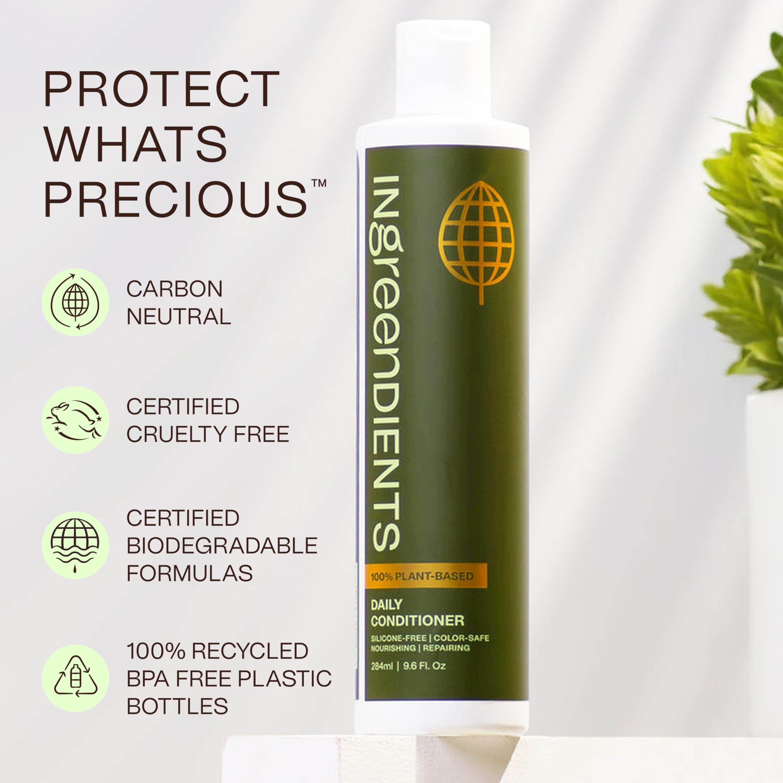 Ingreendients Tea Tree Conditioner color-safe, pH-balanced formula for treated hair