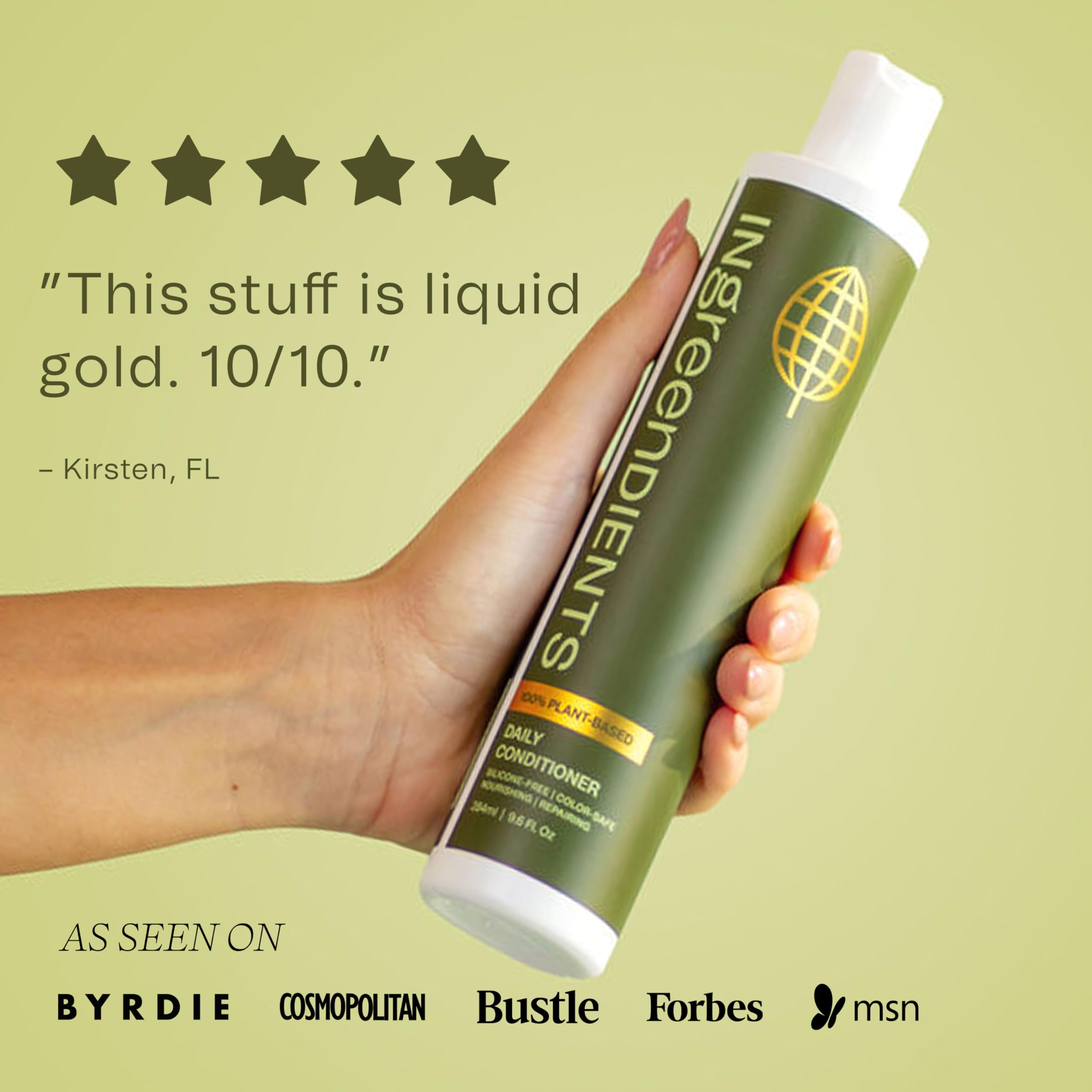Ingreendients Tea Tree Conditioner packaging recycled plastic carton demonstrates sustainability