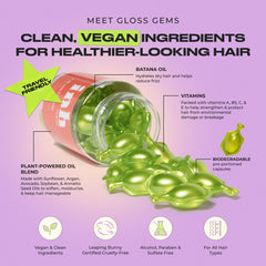 INH Hair Gloss Gems fragrance delivers Passionfruit Pomegranate scent on hair