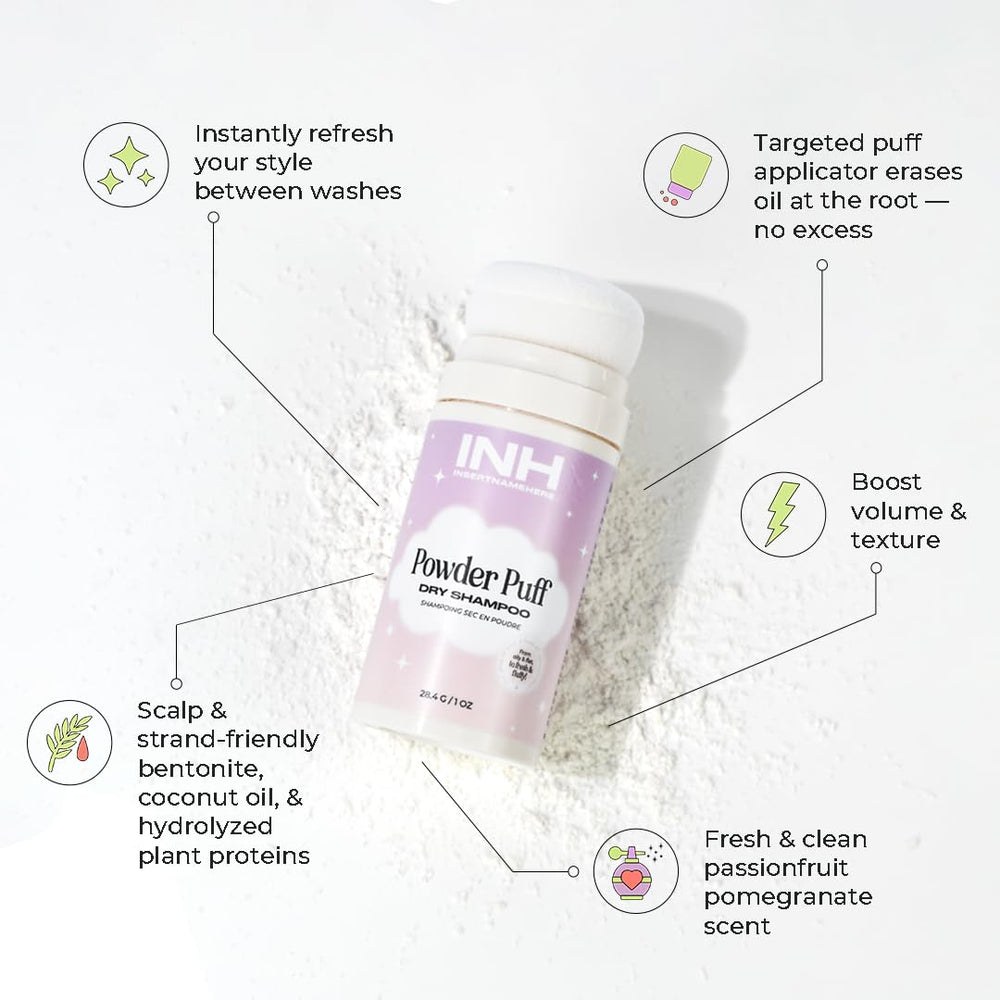 INH Hair Non Aerosol Dry Shampoo oil absorption at roots for quick texture boost
