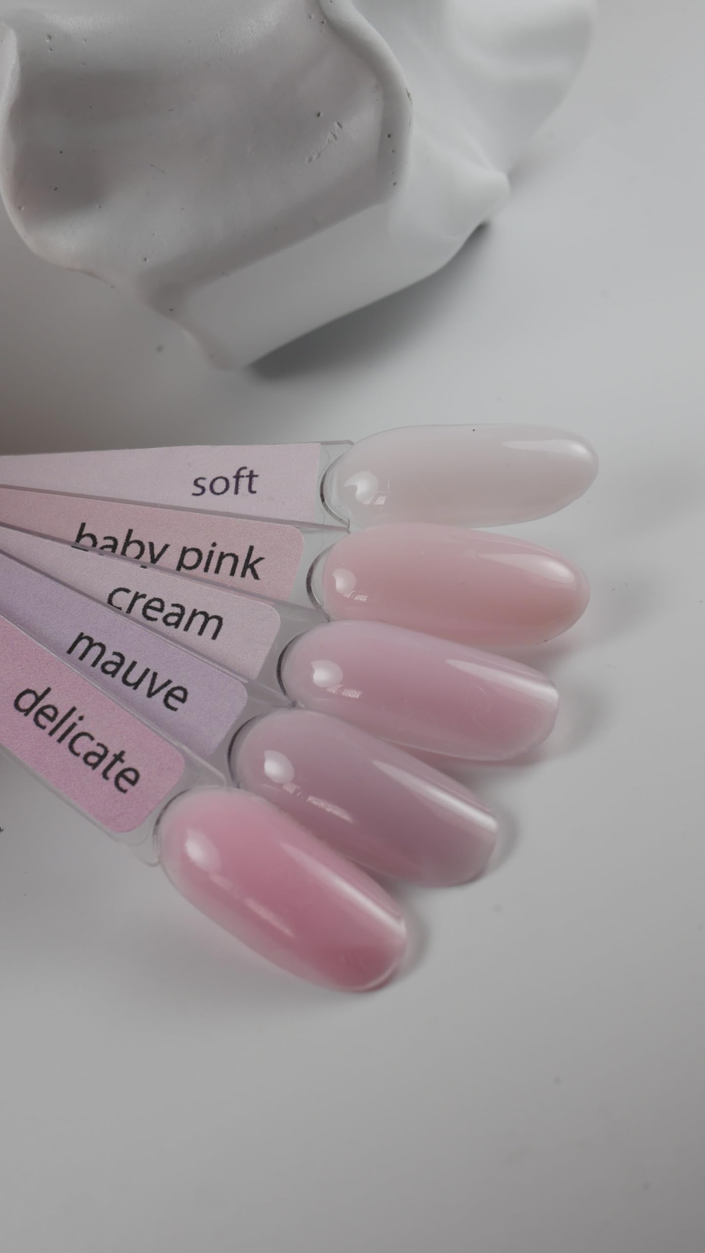 IN.HYPE Baby Pink Builder Gel nails during sculpting for even coverage.
