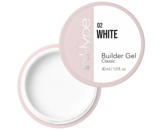 IN.HYPE Camouflage Builder Gel Extra White applied for natural-looking extensions