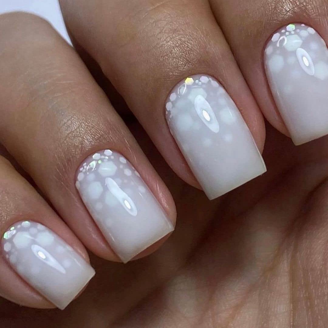 IN.HYPE camouflage finish close-up highlights imperfection blurring for a polished gel manicure.