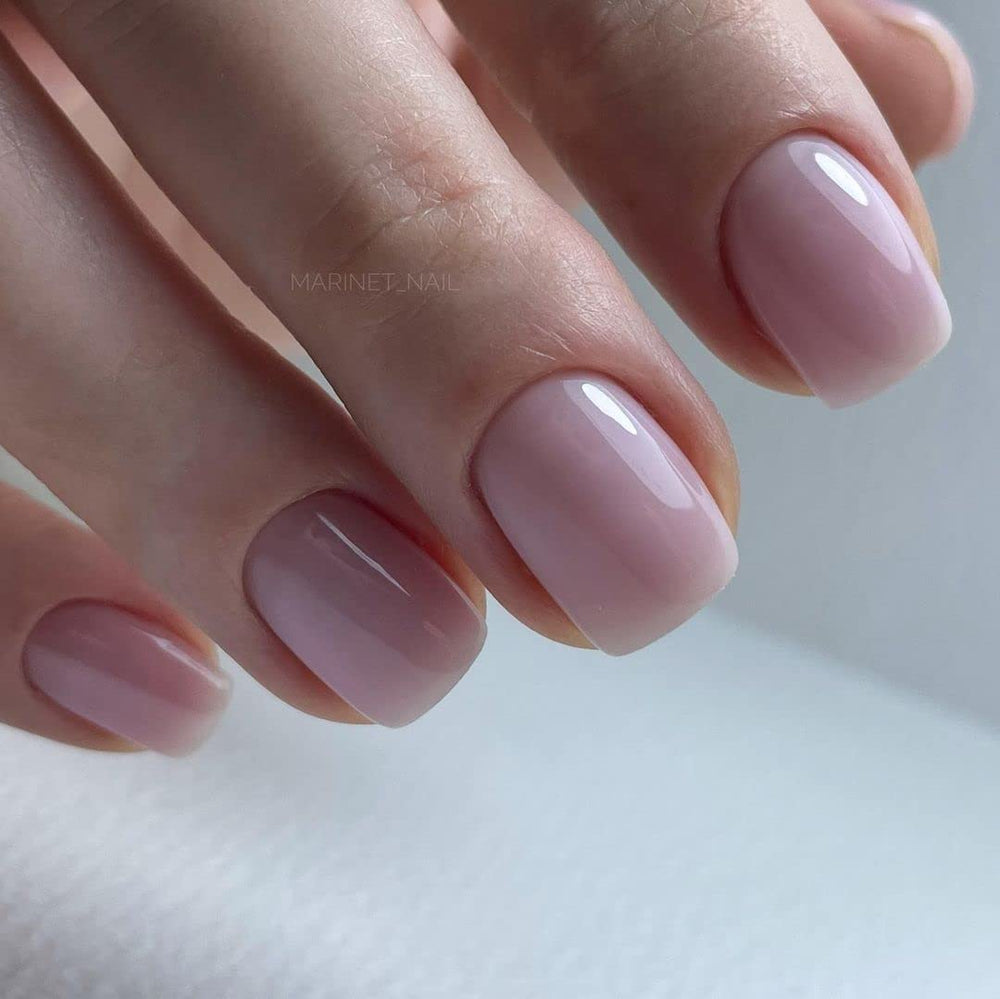 IN.HYPE Elastic Rubber Base Coat close-up highlights pink finish and texture.