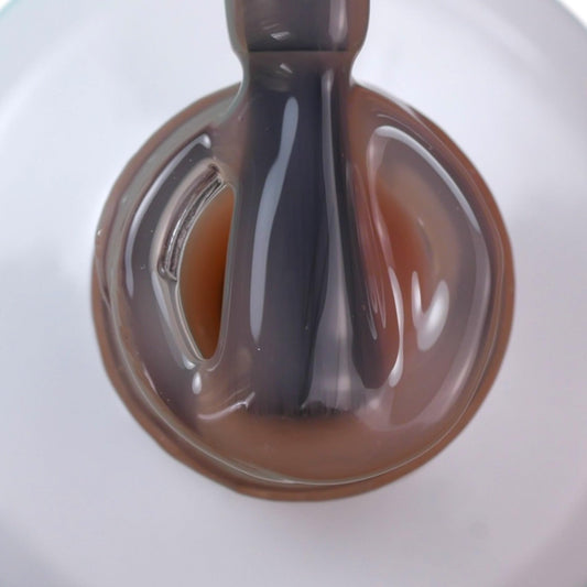 IN.HYPE Gel Top Coat Nude #1 brush-stroke demonstrates smooth application.