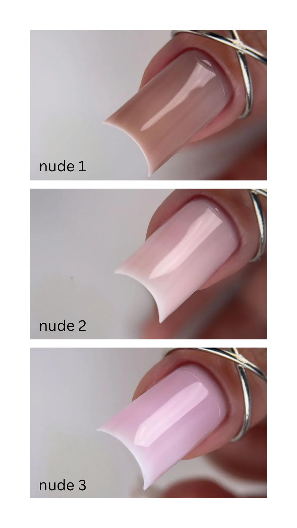 IN.HYPE Gel Top Coat Nude #1 nail-finish delivers a glassy sheen.