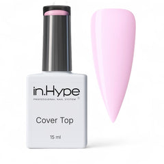 IN.HYPE Gel Top Coat Nude 3 bottle closeup showing glossy protective finish.