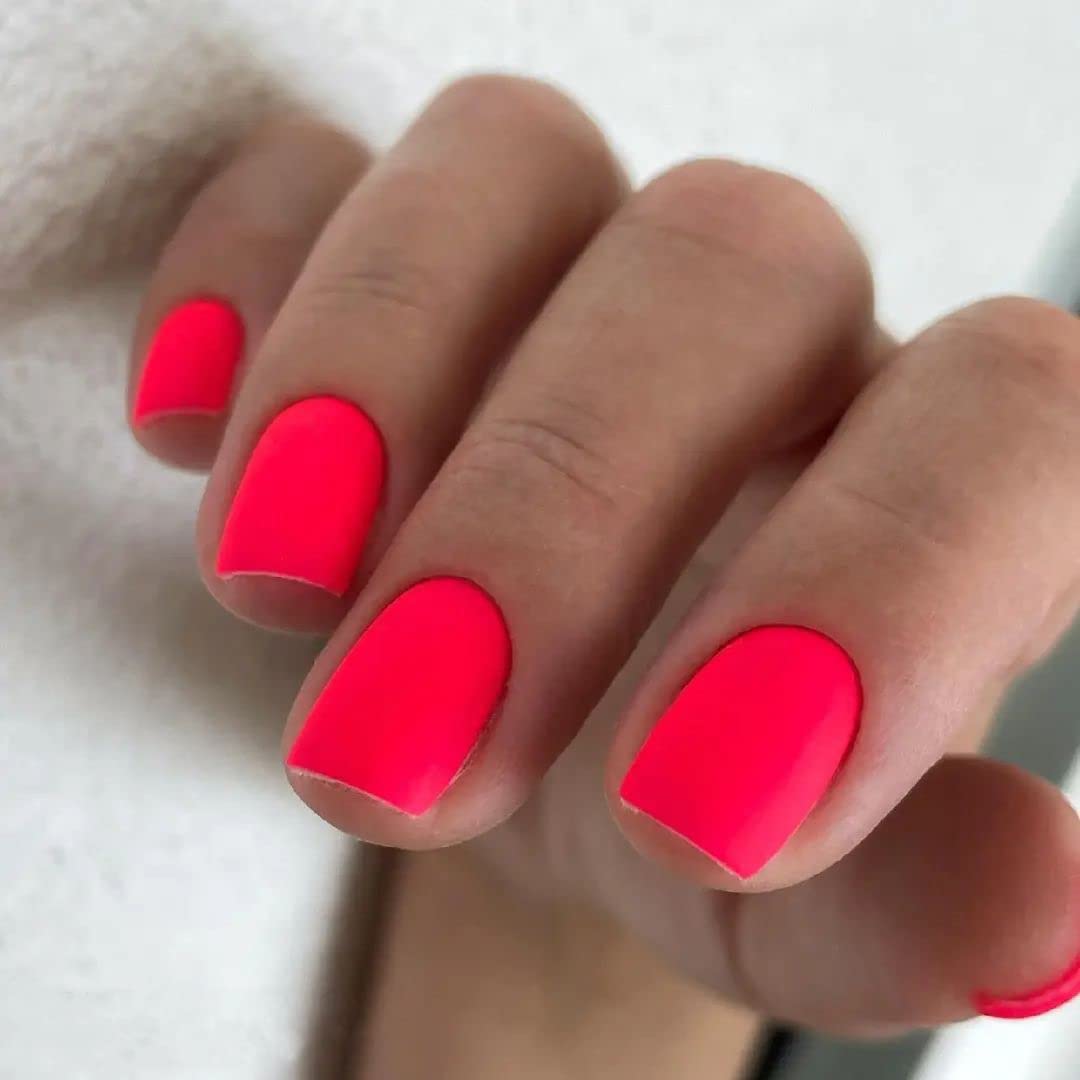 IN.HYPE N.HYPE neon pink red gel polish bottle ready for a long lasting manicure