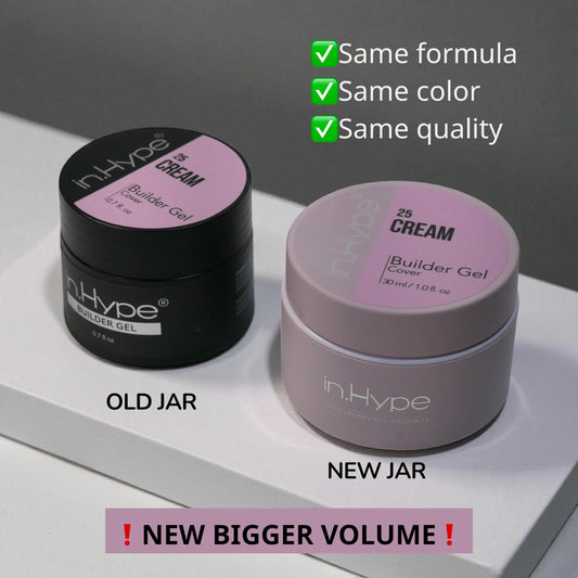 IN.HYPE Sculpting Builder Gel self-levels to create even surfaces without cuticles