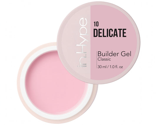 IN.HYPE UV/LED Camouflage Builder Gel for sculpting nails with self-leveling action.