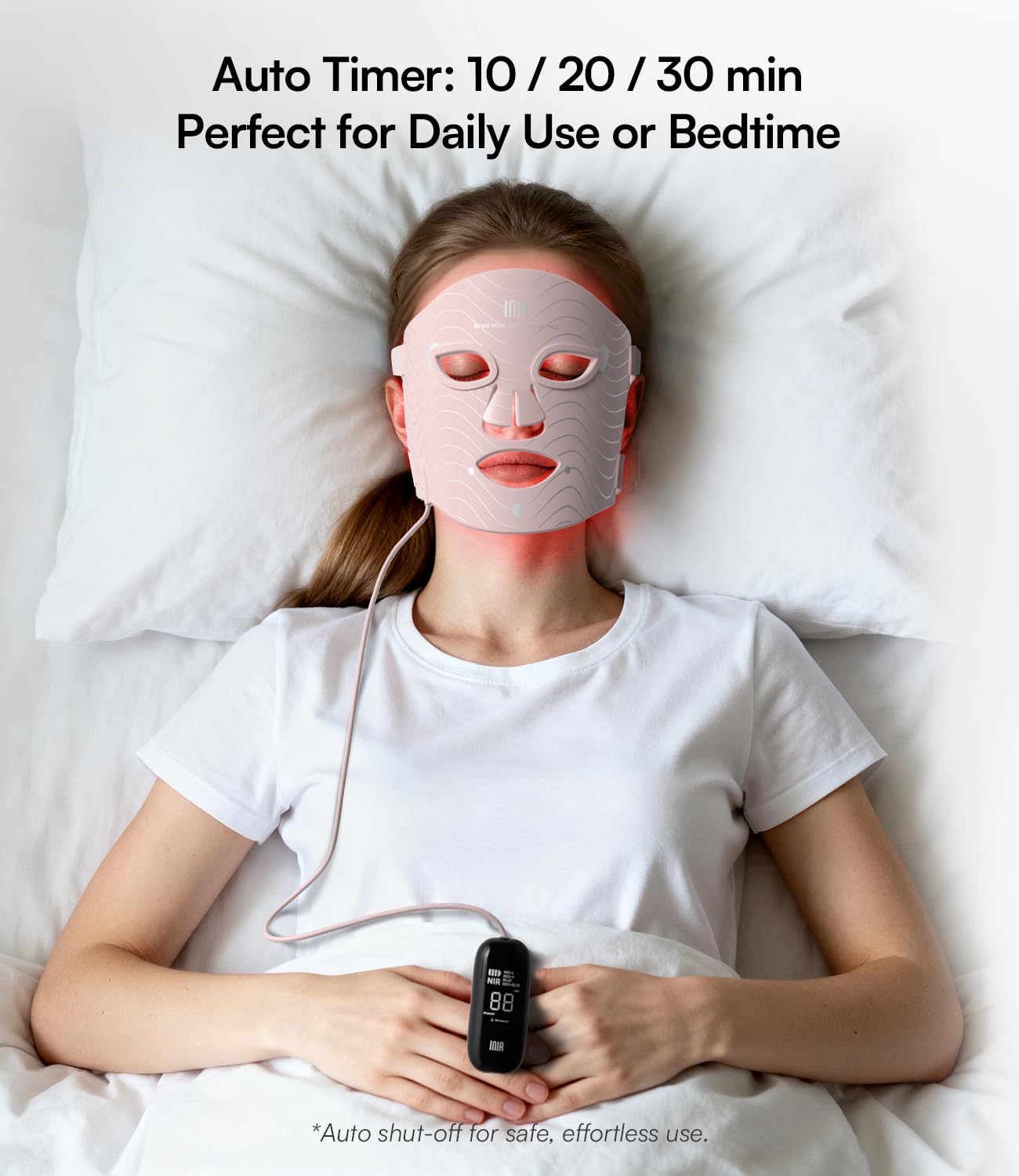 INIA home-use red light mask for safe non-invasive skincare