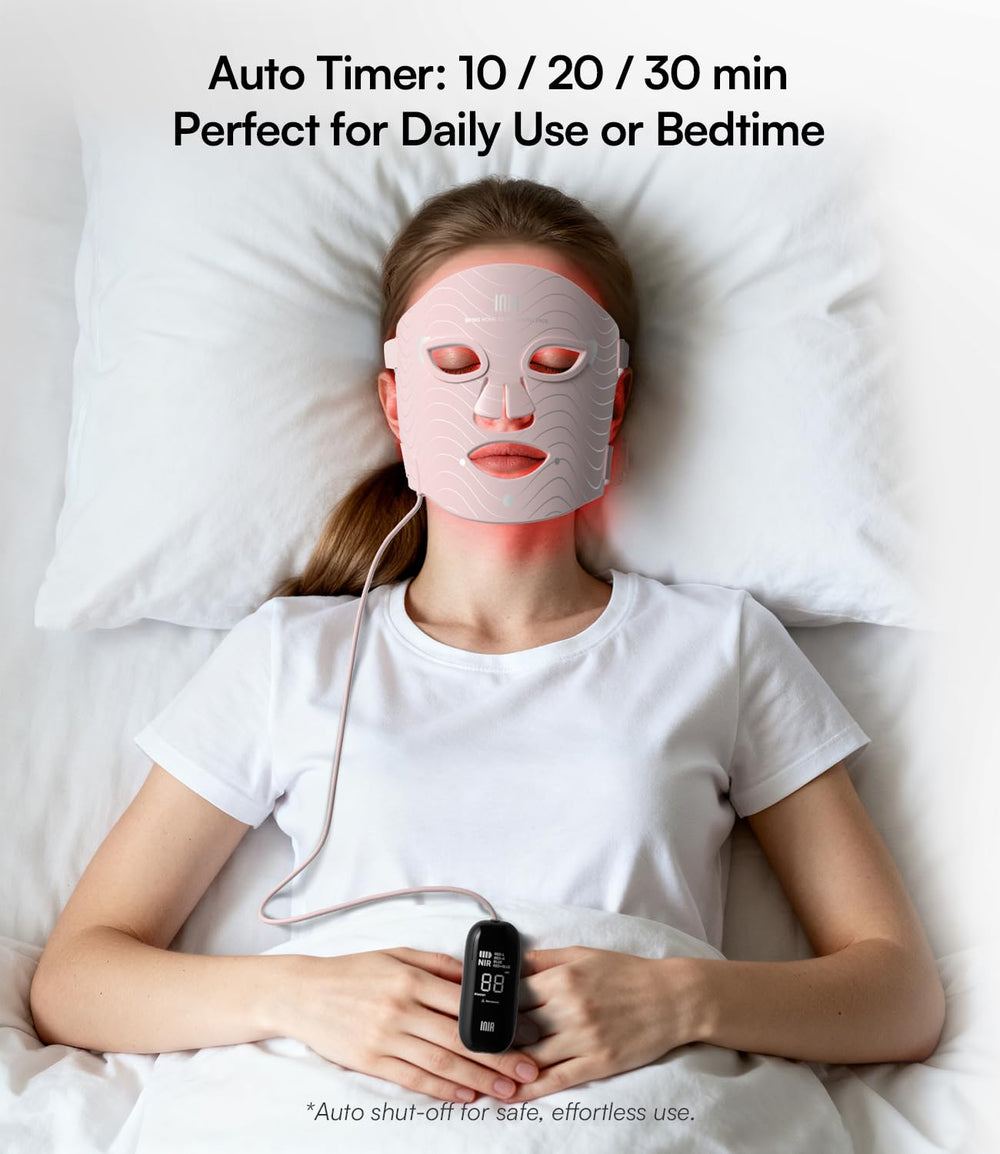 INIA home-use red light mask for safe non-invasive skincare
