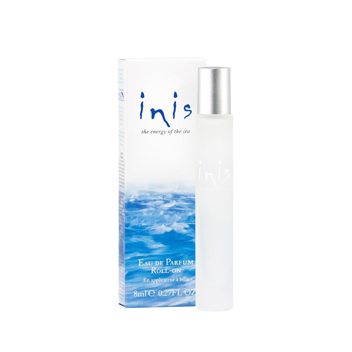 Inis the Energy of the Sea roll-on bottle with frosted glass evokes beachy freshness for everyday wear