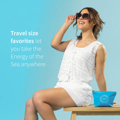 Inis refreshing shower gel travel size for convenient cleansing.