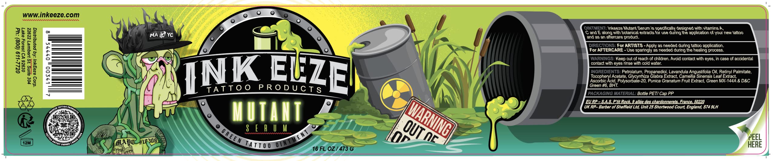 INK-EEZE Mutant Serum lavender fragrance enhances user experience during aftercare