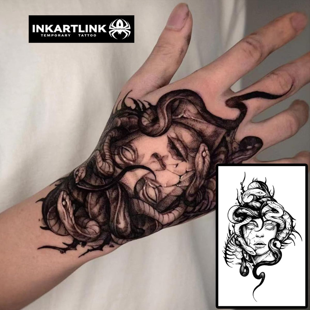 INKARTLINK floral design on skin appears realistic and vibrant.
