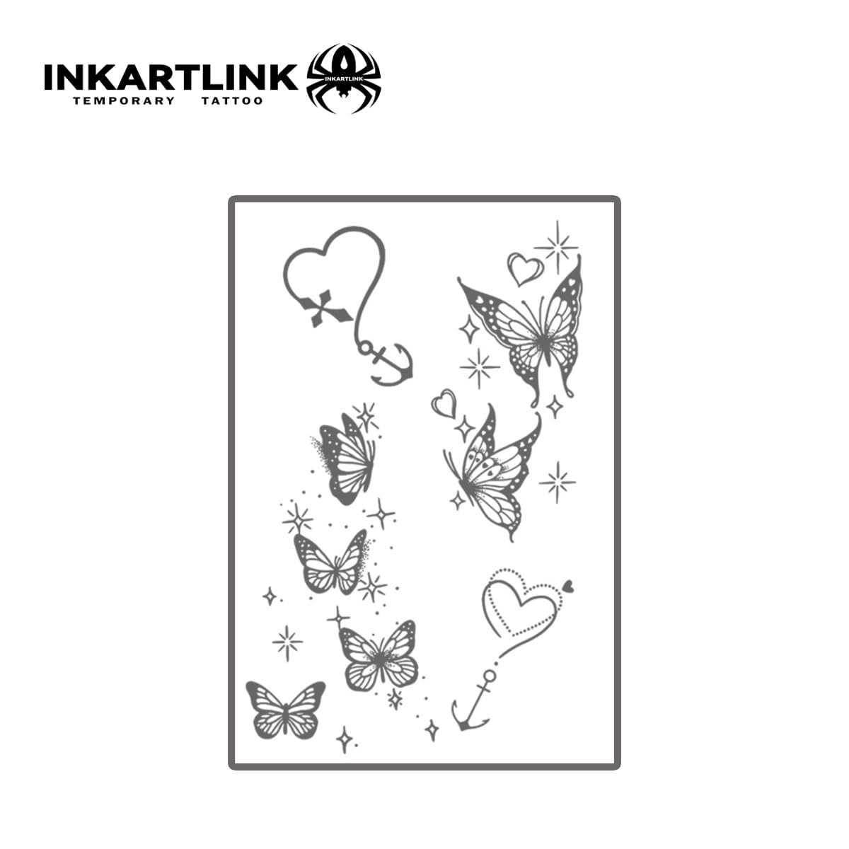 INKARTLINK realistic tattoo style with no adhesive for clean, easy wear.