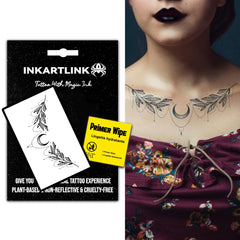 INKARTLINK Sexy belly waist tattoo design on Star Moon Goddess for bold body art