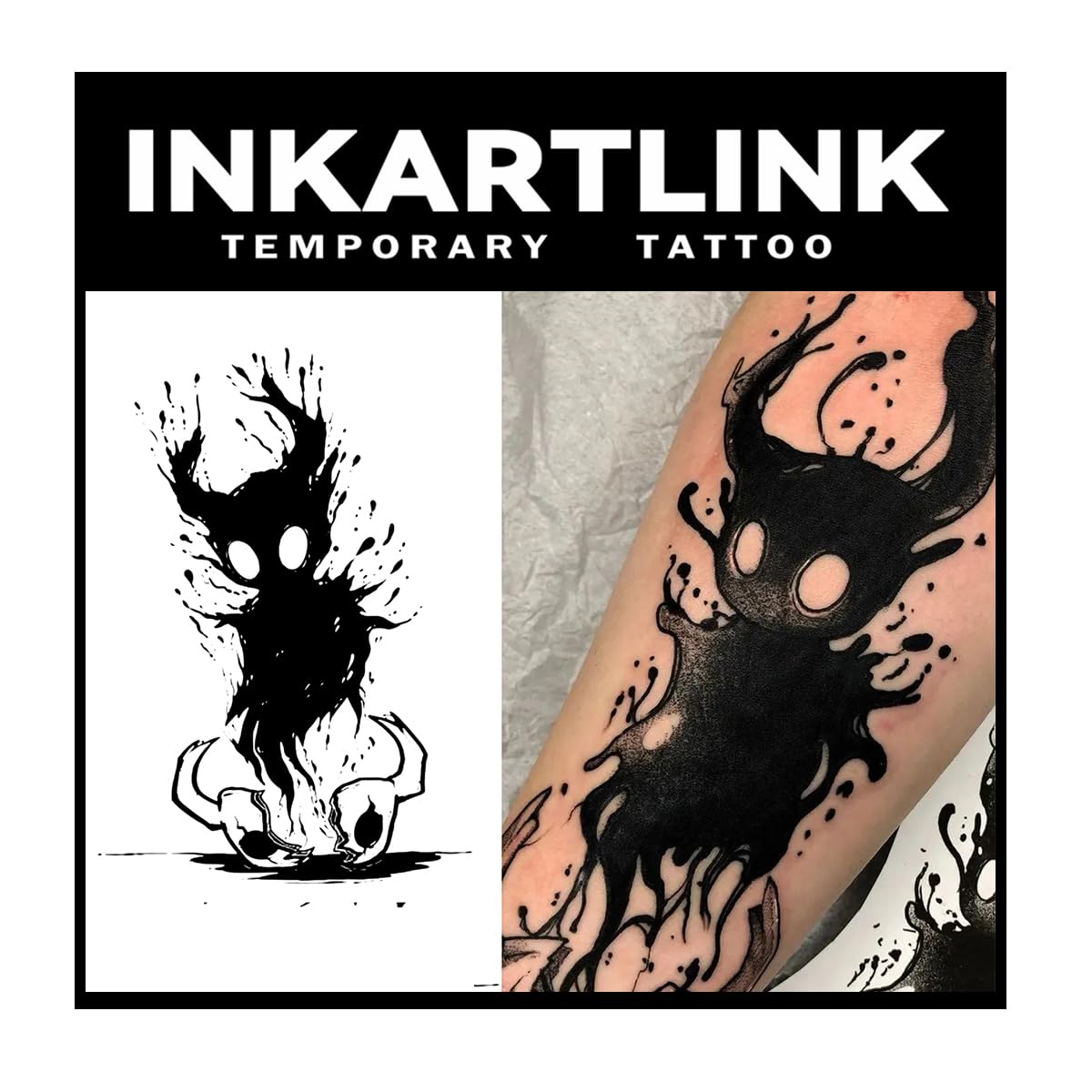 INKARTLINK Tattoo Tech demon unsheathed closeup shows dramatic, durable ink detail