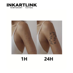INKARTLINK tattoo remains vibrant in sweat and light water exposure.