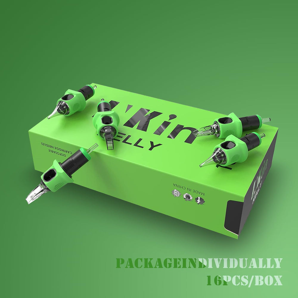INKin Kelly 9RS 16-piece box offers convenient refills for busy studios.