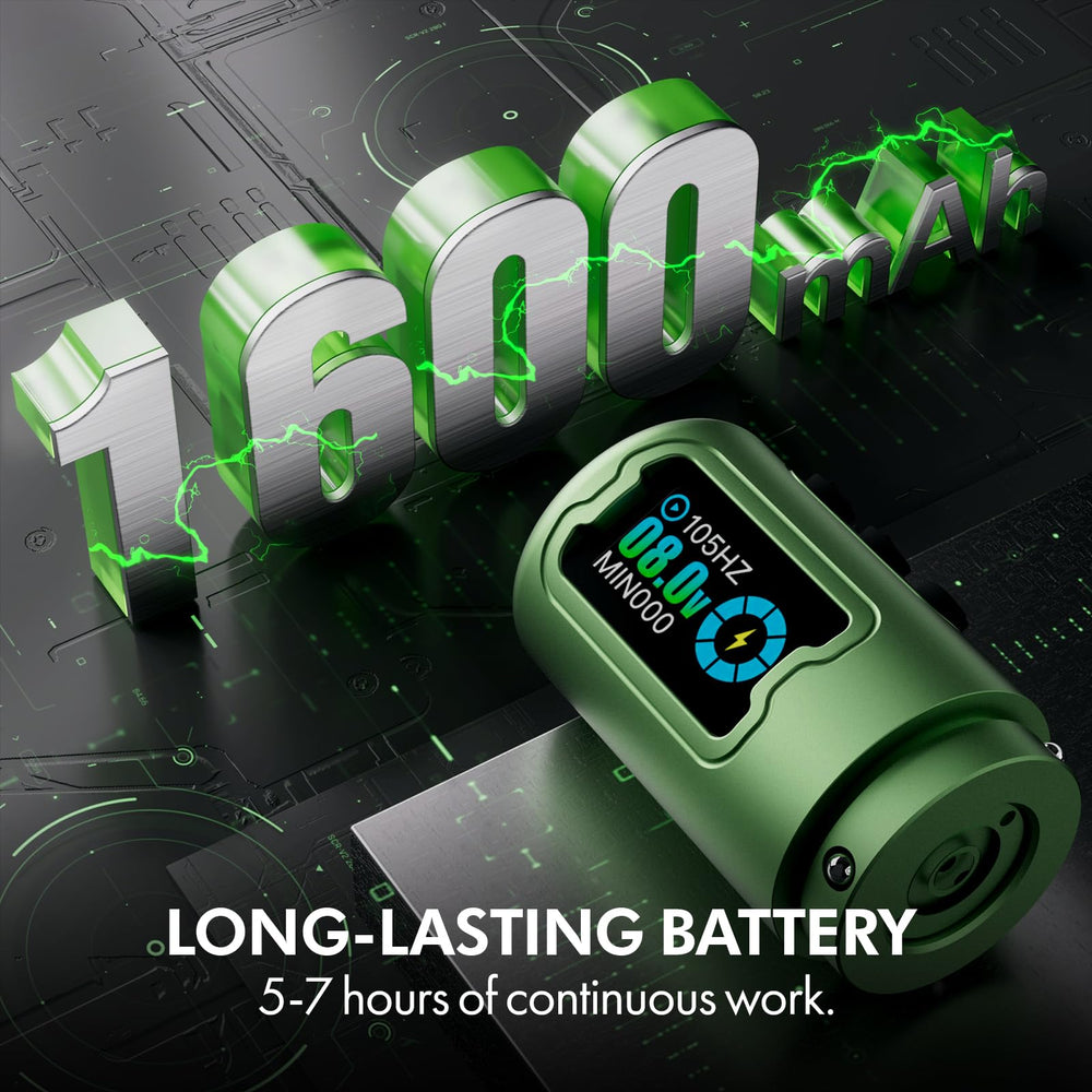 INKin Rampage OLED display helps you monitor battery and voltage at a glance.