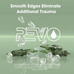 INKin REVO surgical stainless steel needle close-up emphasizes safety and durability.