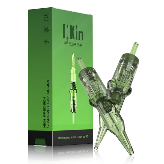 INKin ultra-fine PMU 5RL 0.25mm tip close-up for precise microblading lines.