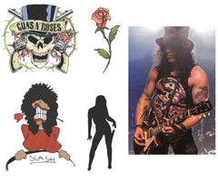 InkWear Slash guitarist tattoos collection—high quality transfers for authentic costume accents.