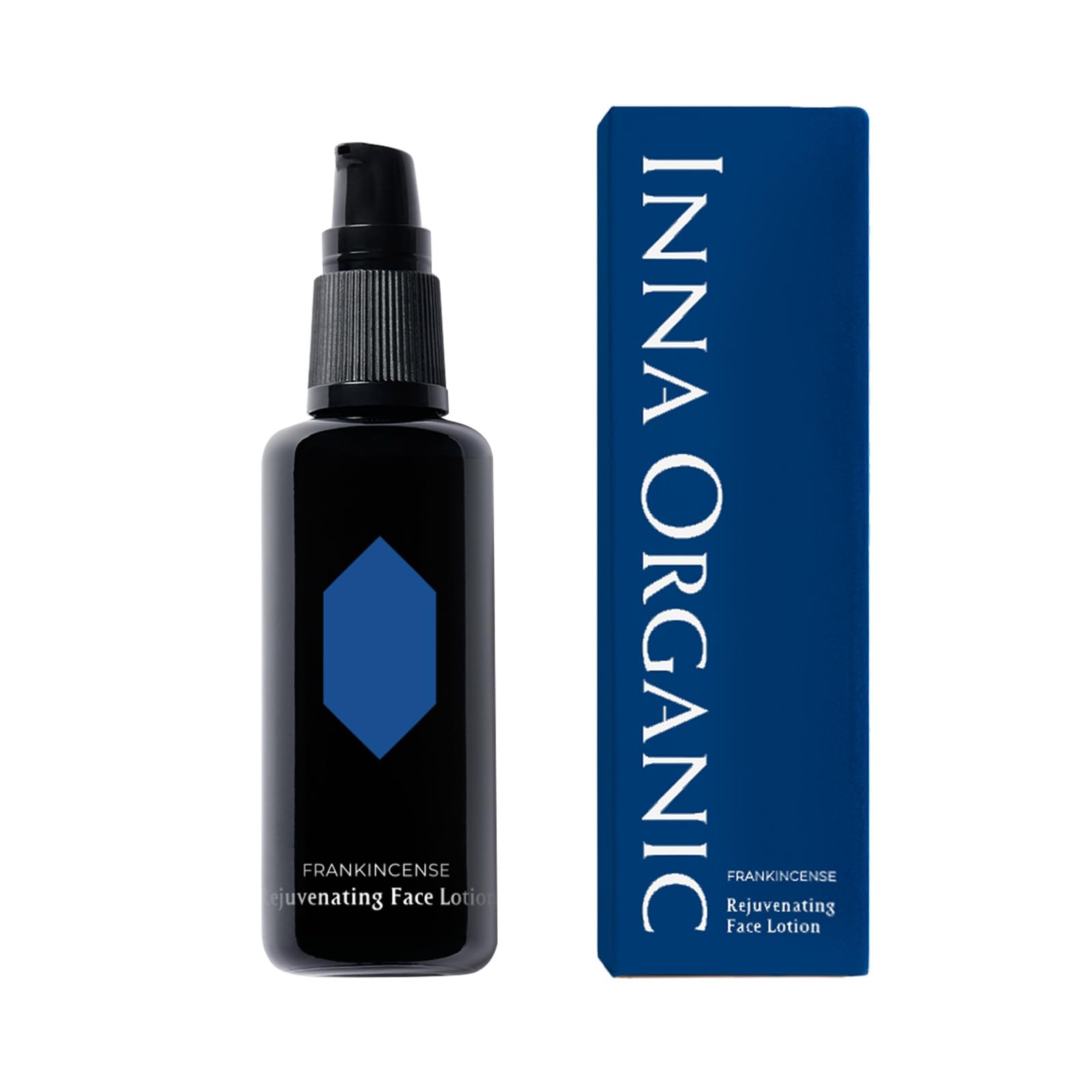 INNA ORGANIC Rejuvenating Lotion bottle delivering lightweight hydration for everyday skin care