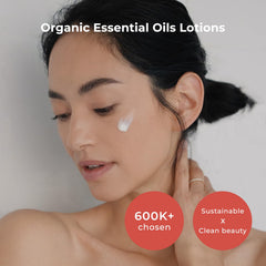 INNA ORGANIC Rejuvenating Lotion pump showing easy, quick application