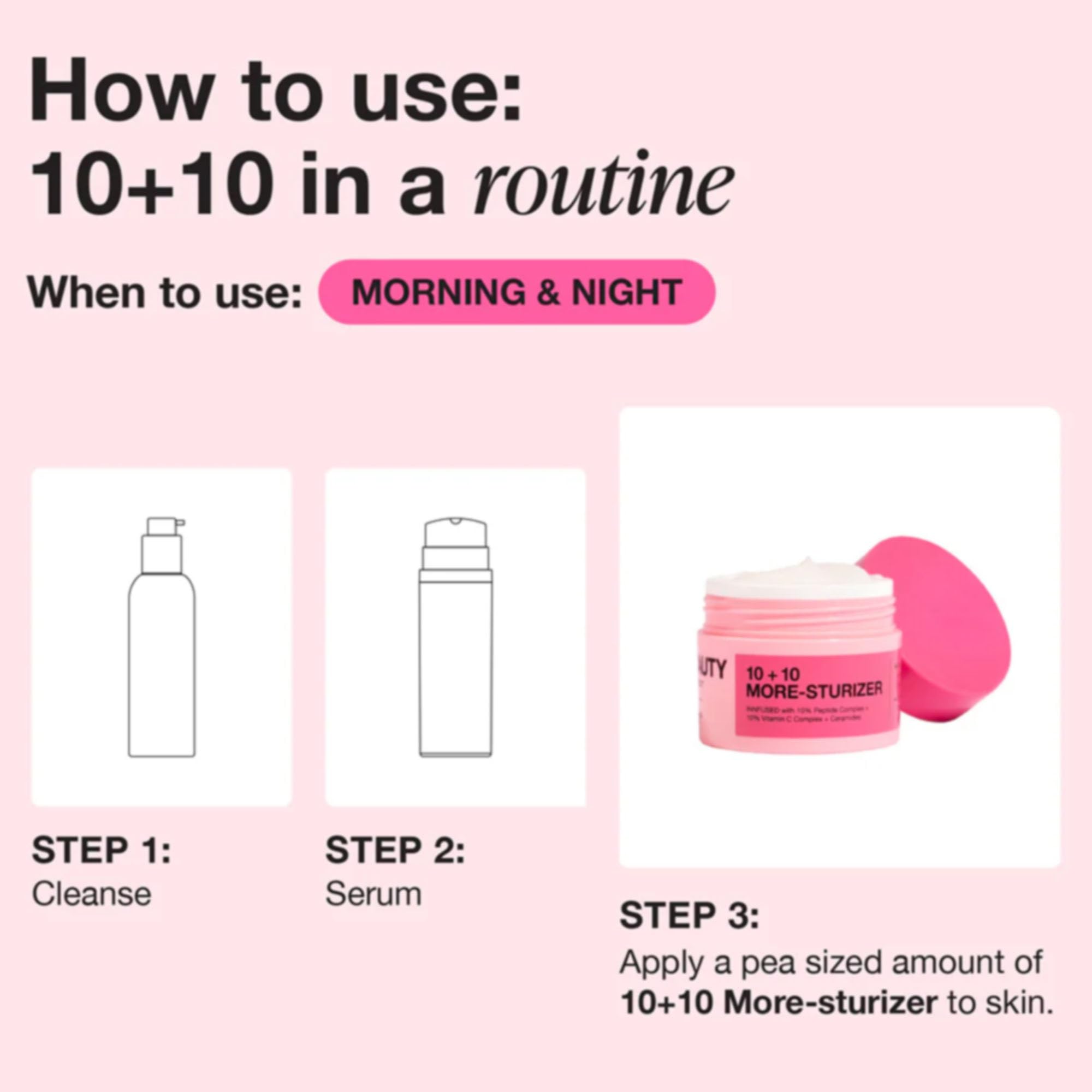 Innbeauty Project 10+10 peptide ceramide formula supports barrier health and lasting moisture.