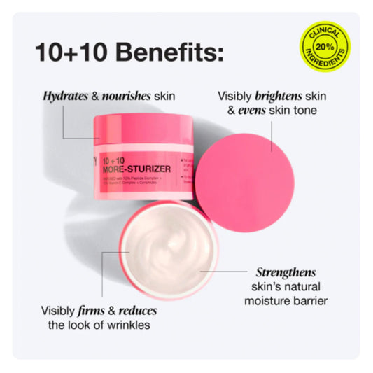 Innbeauty Project 10+10 texture swirl shows rich, hydrating cream for smooth skin.