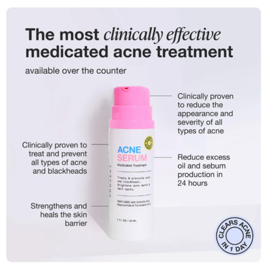 Innbeauty Project Acne Serum texture swirl showing medicated formula