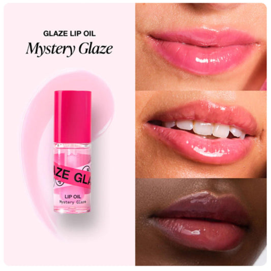 Innbeauty Project Glaze Lip Oil Mystery swipe reveals sheer color with nourishing oils.
