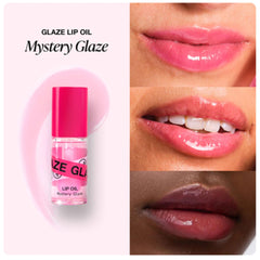 Innbeauty Project Glaze Lip Oil Mystery swipe reveals sheer color with nourishing oils.