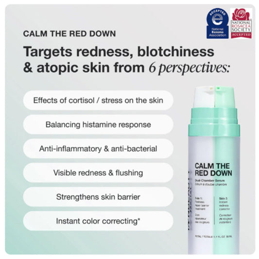 Innbeauty Project redness repair barrier treatment applied to skin to soothe redness.