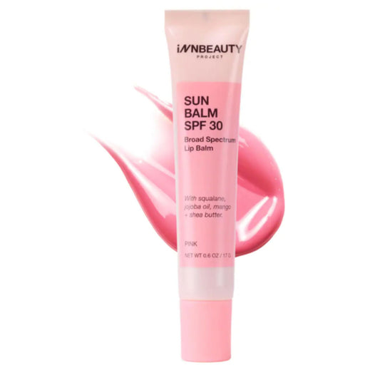 INNBEAUTY Project Sun Balm Pink Tint glides on smoothly for hydrated lips and SPF protection