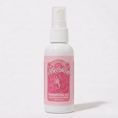 Innerbloom bottle top and label close-up showing premium packaging.