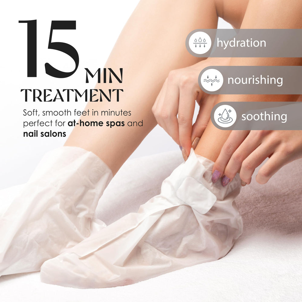 Innerest Derma Foot Mask 12-pairs pack laid out for routine foot care.