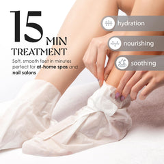 Innerest Derma Foot Mask 12-pairs pack laid out for routine foot care.