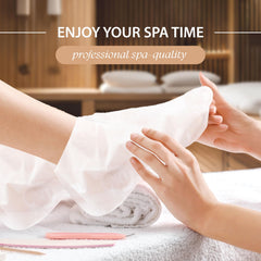 Innerest charcoal exfoliation view for smoother feet after use.
