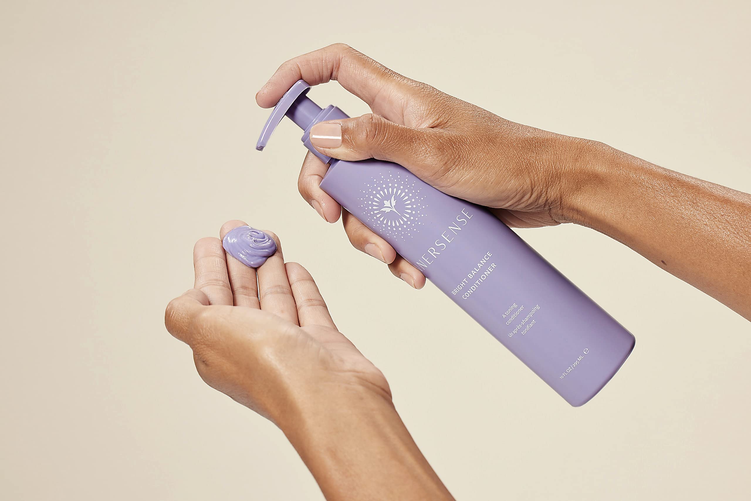 INNERSENSE duo display with full-size shampoo and conditioner