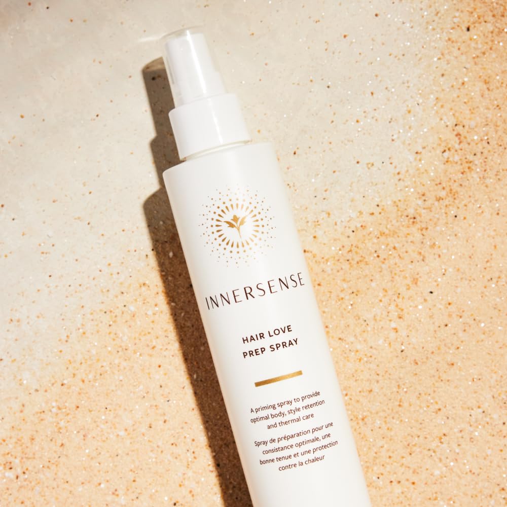 INNERSENSE Hair Love Prep Spray mist for even coverage before heat styling