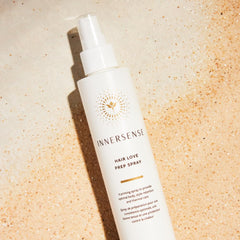 INNERSENSE Hair Love Prep Spray mist for even coverage before heat styling