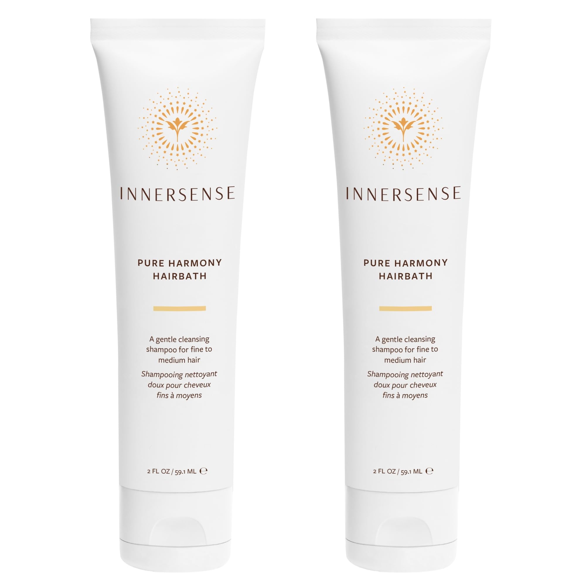 INNERSENSE Hairbath bottle front shows gentle cleansing for vibrant hair