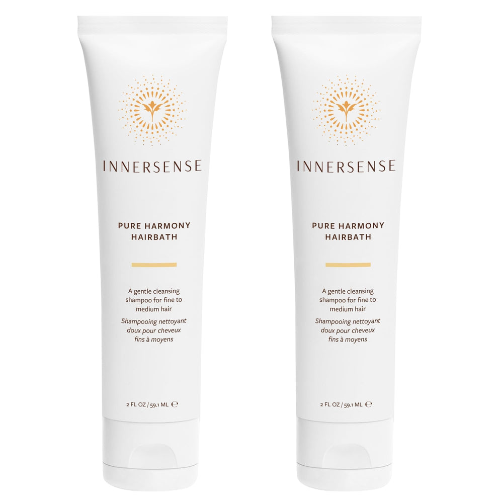 INNERSENSE Hairbath bottle front shows gentle cleansing for vibrant hair