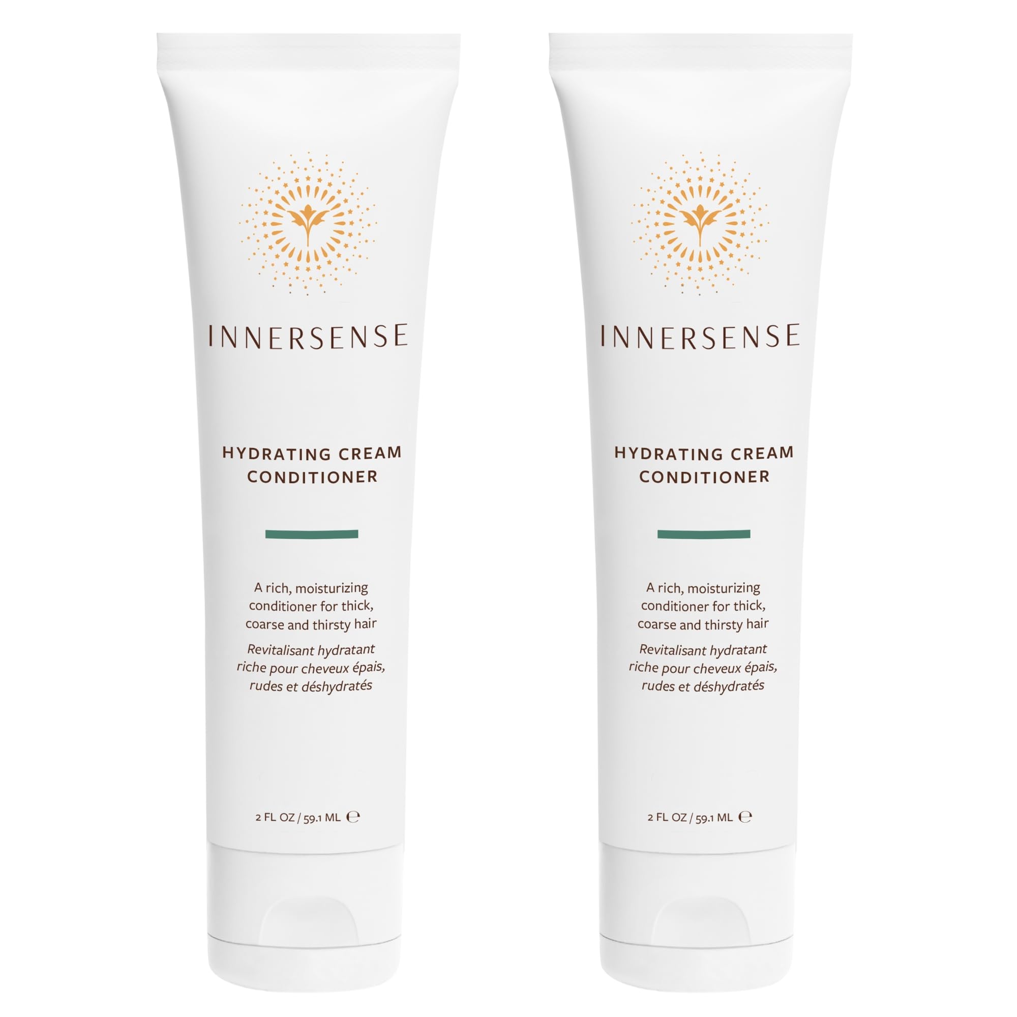 INNERSENSE Organic Beauty hydrating cream conditioner bottle for dry, thick hair.